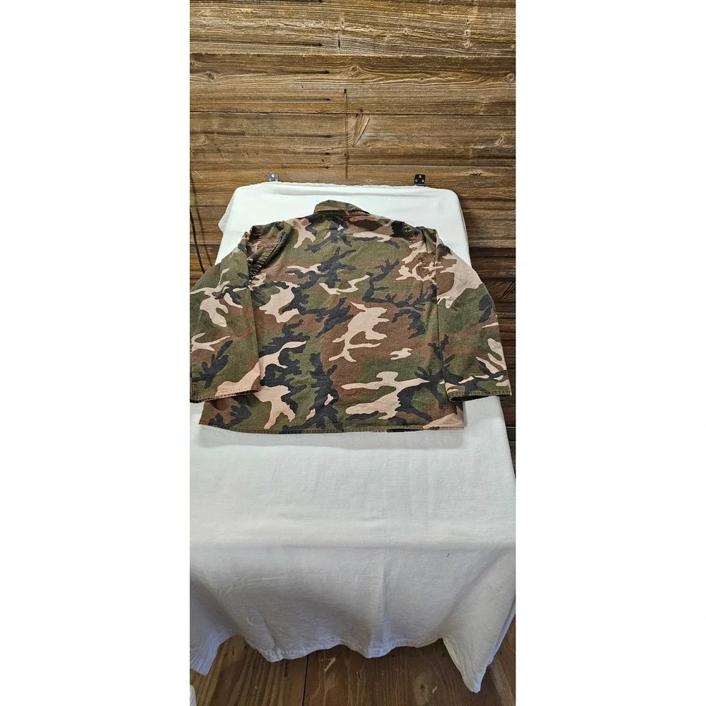 Winchester Mens Camo Hunting Jacket Large Cotton Woodland Camouflage Field Coat - Picture 10 of 12
